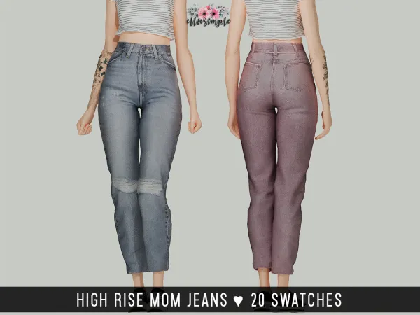 Скриншот мода Джинсы High Rise Mom Jeans